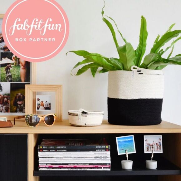 Mia Mélange Handcrafted Foldable Cotton Basket - Picture 14 of 14